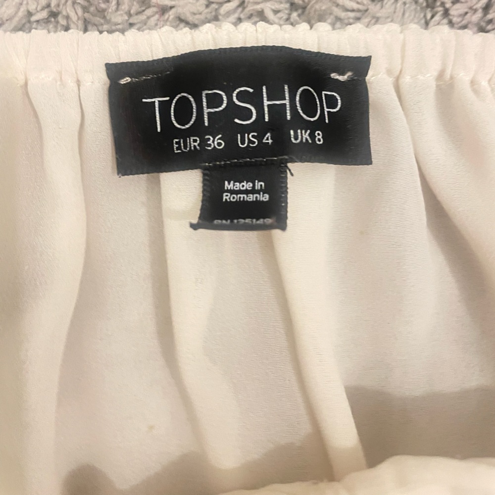 Top Shop-cream color Blouse, scoop neck - Picture 3 of 5